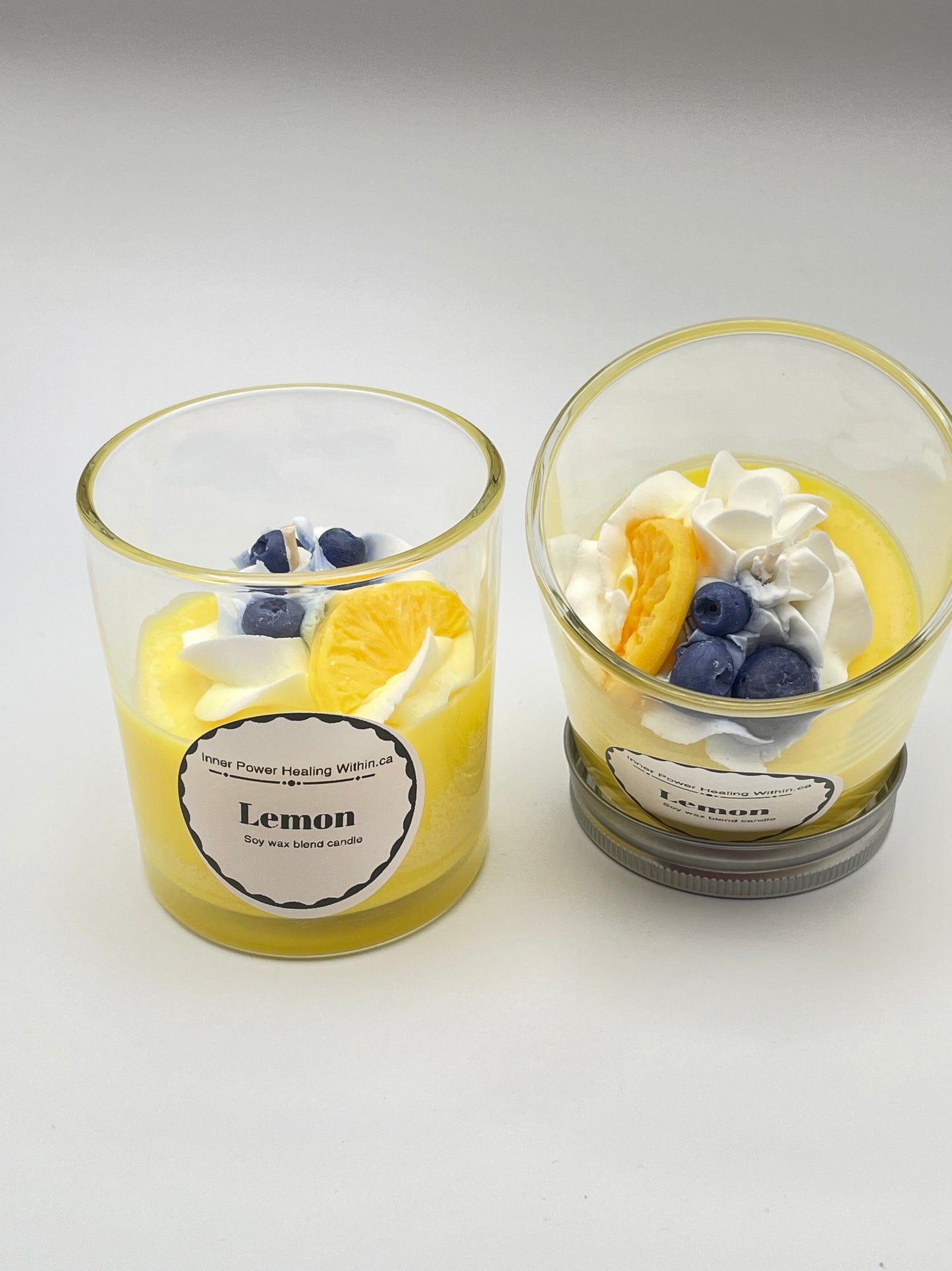 Lemon scented candle