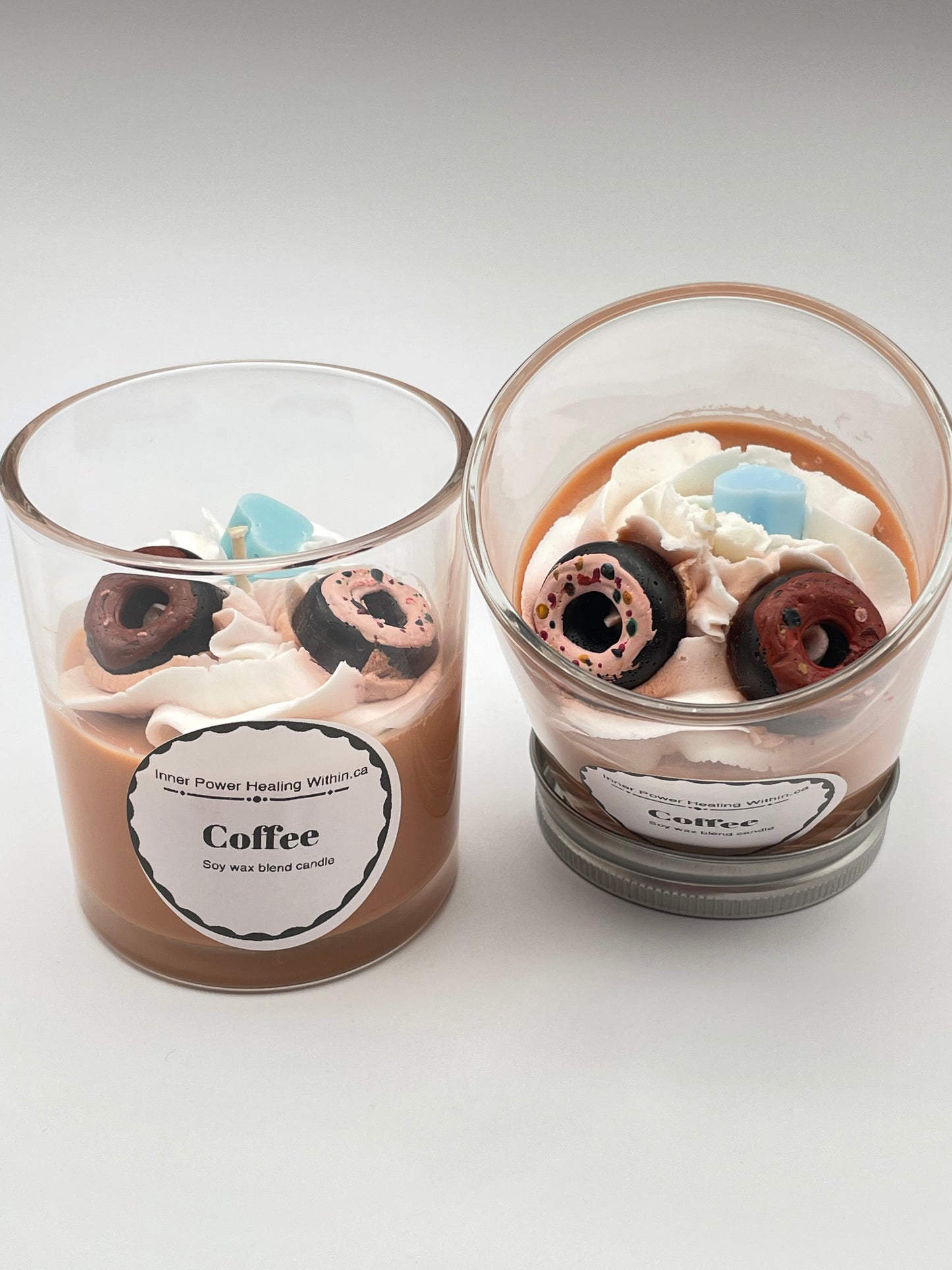 Coffee scented candle