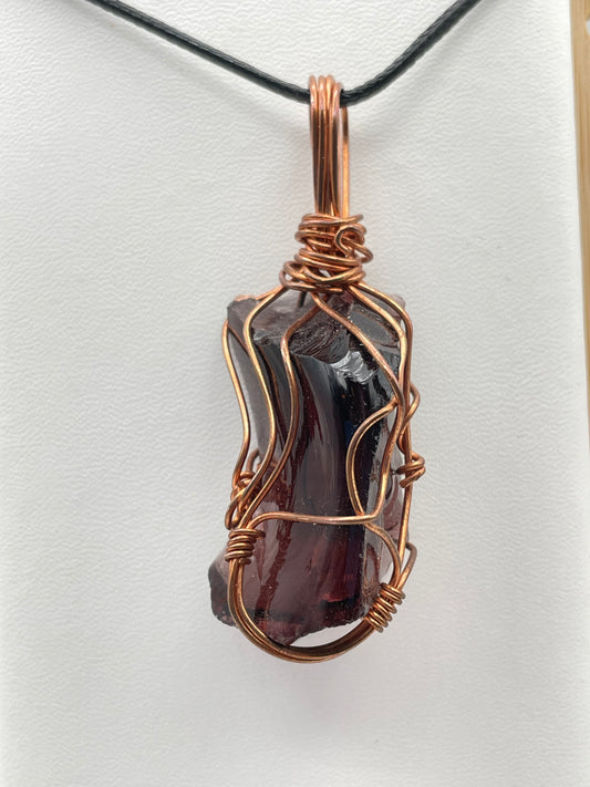 Deep Purple Andara crystal pendant