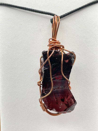 Deep Purple Andara crystal pendant