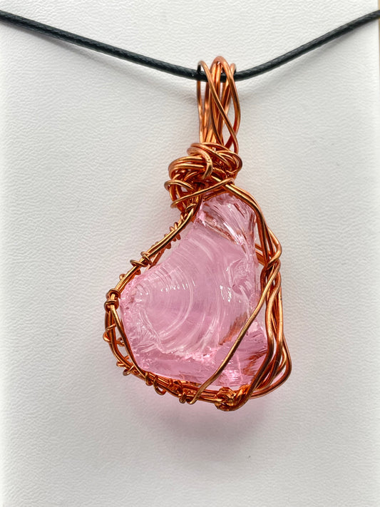 Pink Andara Crystal pendant