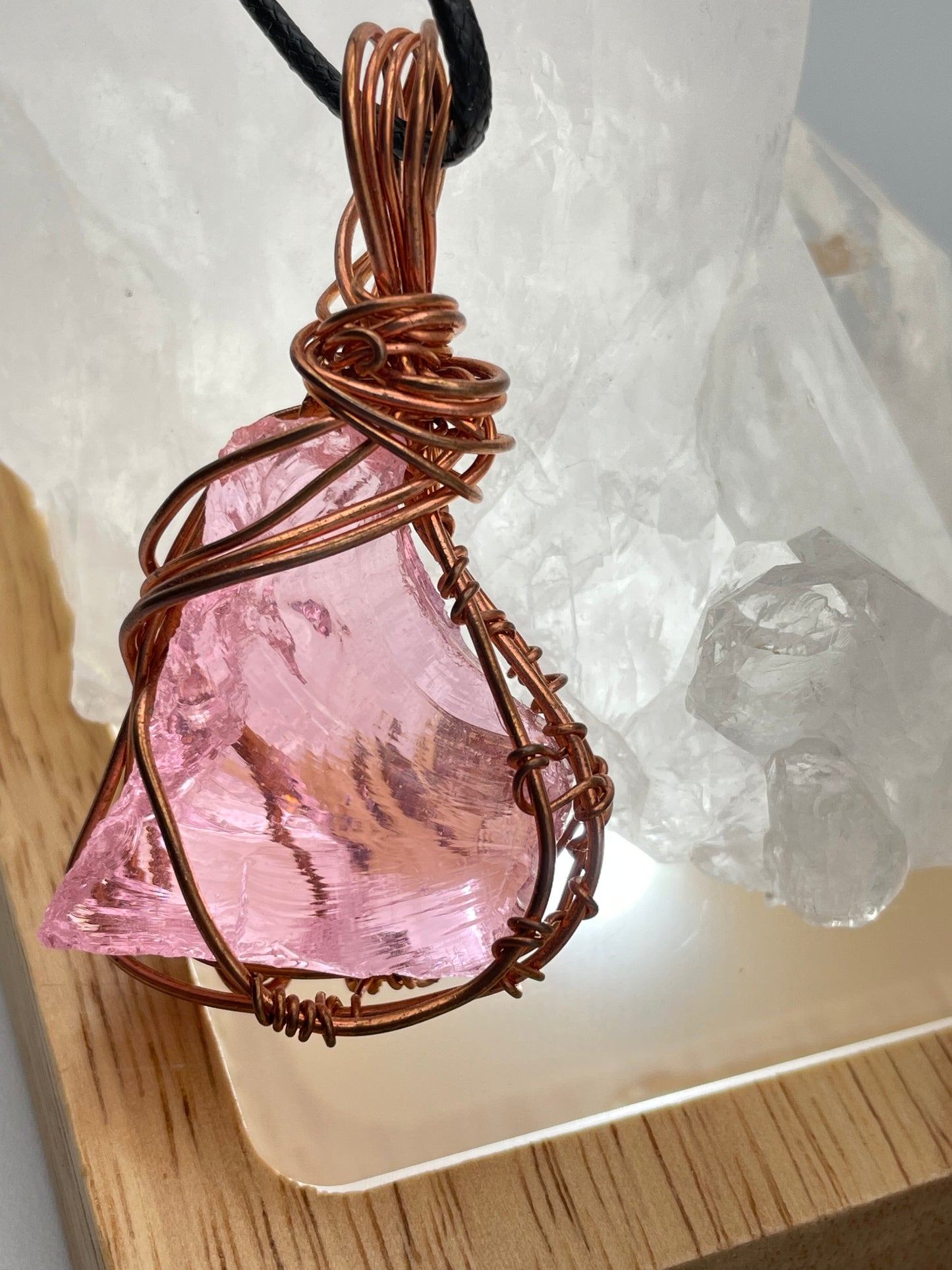 Pink Andara Crystal pendant