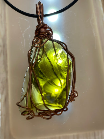 Moss Green Andara Pendant