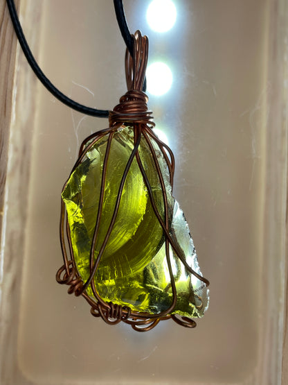 Moss Green Andara Pendant