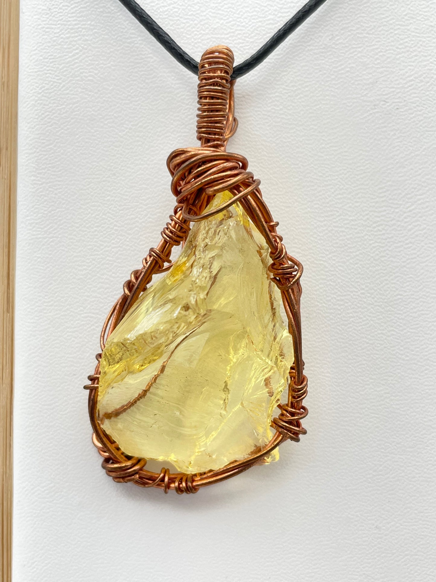 Yellow clear Andara Pendant
