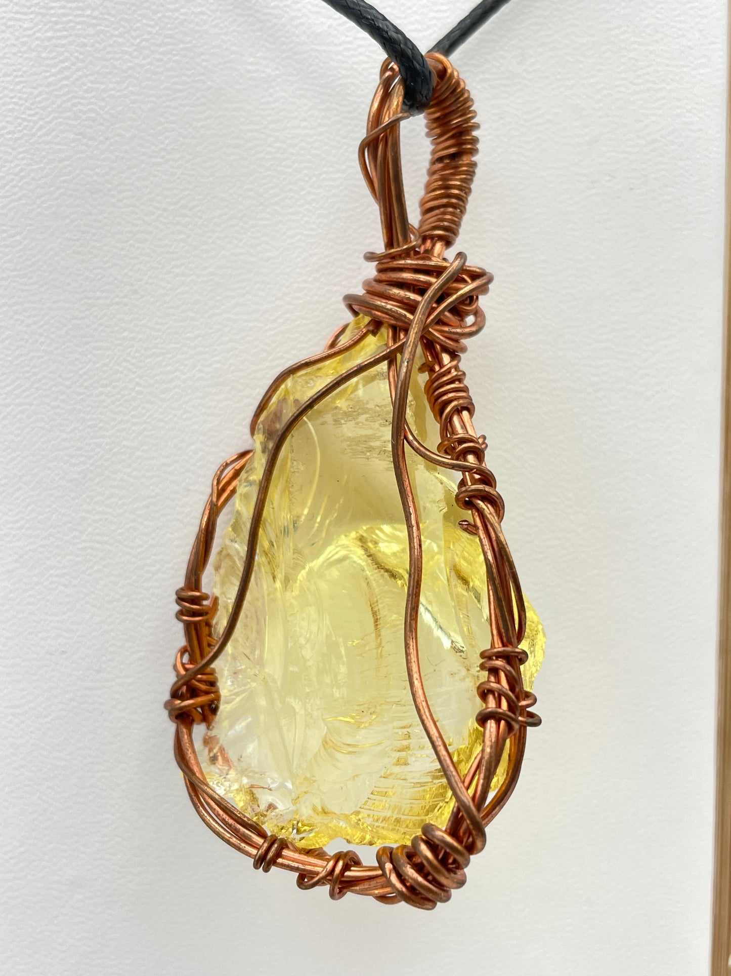 Yellow clear Andara Pendant
