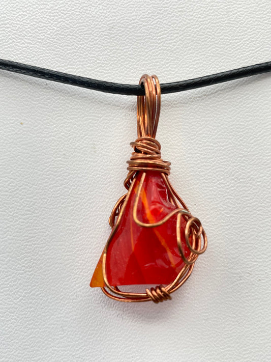 Orange and Yellow Andara Pendant