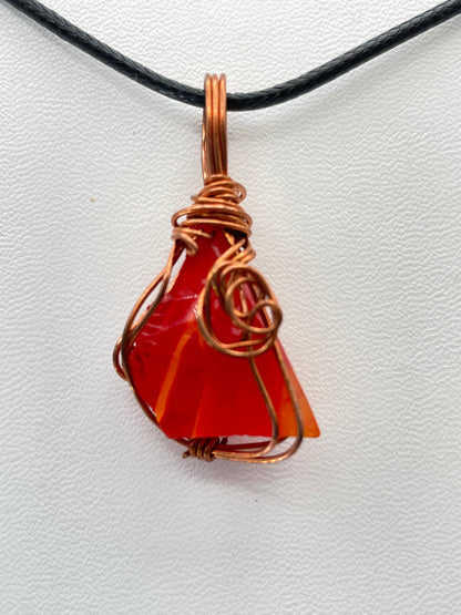 Orange and Yellow Andara Pendant