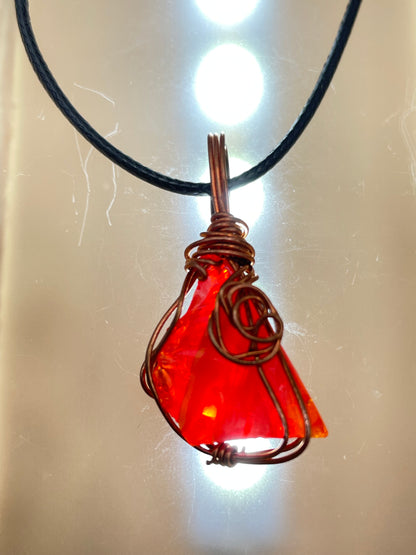 Orange and Yellow Andara Pendant