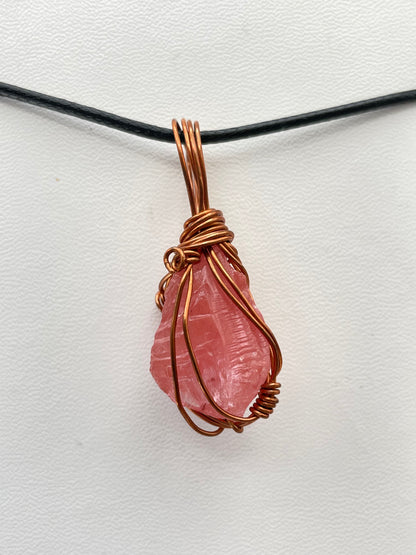 Cats Eye Pink Andara Pendant